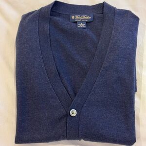 Brooks Brothers Men's Navy Cardigan